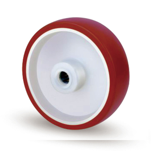 Ruedas Giratorias de Poliuretano <span class=keywords><strong>Rojo</strong></span> de Larga Duración de 3, 4, 5, 6 y 8 Pulgadas con Freno para Transporte de Equipos de Cine - Product Image 2