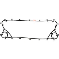 Joint d'étanchéité pour échangeur de chaleur à plaques NBR HNBR, moulé par compression, à fixation rapide, pour refroidisseur CVC, matériau personnalisé, commande en gros