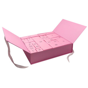 New Design 12 24 Days Cosmetic Packaging With Ribbon Paper Box <strong>Empty</strong> Christmas <strong>Advent</strong> <strong>Calendar</strong> for Beauty - Product Image 4