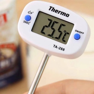JTW เครื่องวัดอุณหภูมิอาหารดิจิตอล TA-288 หัววัดโลหะครัวทำอาหารนมน้ำน้ำมันเครื่องมือวัดอุณหภูมิ - Product Image 3