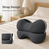 Coussin de genou en mousse à mémoire de forme, tricoté, respirant, antistatique, pour l'élévation des jambes, pour la grossesse et la sciatique, OEM
