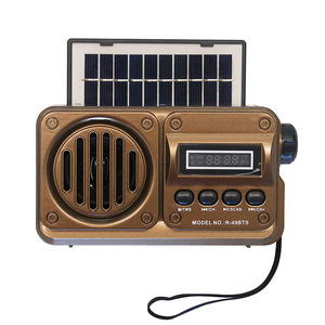 Altavoz Portátil con Radio BT y Energía Solar, Bajos Potentes, Sintonización Automática FM, Ranura para Tarjeta USB, para Uso en Interiores y Exteriores - Product Image 2