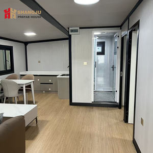 लक्जरी 20 फुट प्रीफैब्रिकेटेड दो मंजिला कंटेनर घर 3 बेडरूम केबिन 20 फीट कंटेनर 2 कहानी पूर्व-फैब लक्जरी कंटेनर घर - Product Image 3