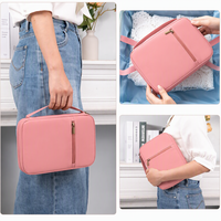 Étui de luxe en cuir PU imperméable avec fermeture éclair et poignée pour Bible, grand format, pour femme, housse de transport pour livre avec poignée, couverture de livre de la Bible