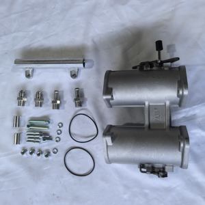 Corps de papillon FAJS T5S <span class=keywords><strong>40</strong></span>/42/45/48/50/55DCOE – Remplace les carburateurs <span class=keywords><strong>WEBER</strong></span> <span class=keywords><strong>DCOE</strong></span> et DELLORTO DHLA – Rail de carburant argenté AN6 - Product Image 5