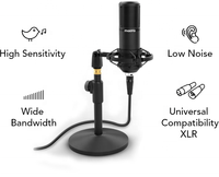 MAONOCASTER AM100 Kit Studio Produksi Podcast All-In-One Peralatan Podcast Dengan Kartu Suara Mikrofon Kondensor dan Headphone Monitor