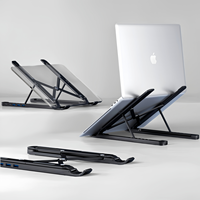 Soporte Ergonómico para Laptop con USB C y USB 3.0 para la Configuración del Escritorio de Oficina