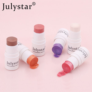 Julystar – Stick de fard à joues mat 6 couleurs, crème-poudre lisse, illuminateur pour peaux foncées/claires J1 - Product Image 1