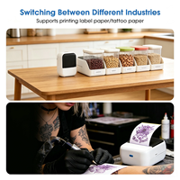 Imprimante de poche sans fil OEM en gros pour téléphones mobiles Android et iOS, imprimante d'étiquettes adhésives bon marché, imprimante de tatouages, taille 2 pouces 57 mm