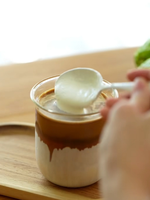 Tasse à café en verre borosilicate simple couche résistante à la chaleur, style minimaliste, pour Matcha Bomb, Espresso, Latte, Flat White, Americano glacé