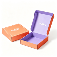 Boîte d'expédition en carton ondulé personnalisée en gros avec logo imprimé, boîtes d'expédition pour la promotion alimentaire, les cadeaux et l'emballage papier