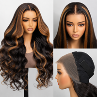 Perruque en cheveux humains avec dentelle HD 13x6 sans colle, blond miel, boucles bohèmes, avec cordon de serrage et ligne de cheveux naturelle – Vente en gros