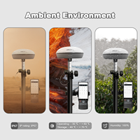 Station Rover SMA20 Pro IMU 60 °   Système de relevé par inclinaison RTK 1408 canaux IP67 8-12 km UHF GPS GNSS pour l'ingénierie et la construction