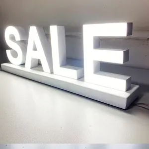 I segni della società hanno condotto il segno principale illuminato anteriore acrilico all'aperto del negozio delle lettere di canale della luce acrilica 3D