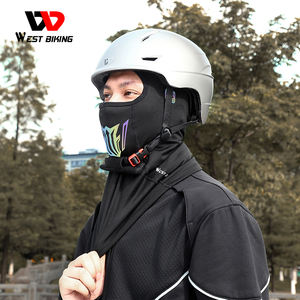 WEST BIKING – Protection contre le <span class=keywords><strong>froid</strong></span> pour l'hiver, polaire chaude et à haute élasticité, <span class=keywords><strong>masque</strong></span> de cyclisme confortable et doux qui évacue l'humidité - Product Image 4