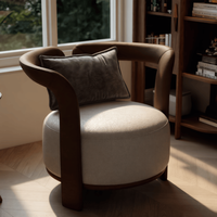 Fauteuil de luxe en teck doré avec structure en fil d'or, design moderne et décontracté, écologique, utilisation multi-espaces, mobilier de salle à manger et d'hôtel