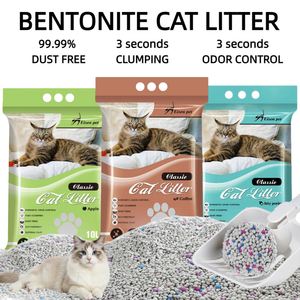 Arena Aglomerante de Bentonita Ecológica en Forma de Bola de 10L y 8kg, Control de Olores, para Productos de Limpieza para Mascotas - Product Image 1
