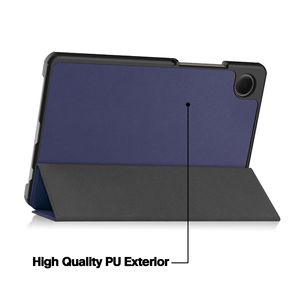 Cover in Pelle per <span class=keywords><strong>Samsung</strong></span> <span class=keywords><strong>Galaxy</strong></span> <span class=keywords><strong>Tab</strong></span> A11 Sm-X130 X133 X135 <span class=keywords><strong>A9</strong></span> 8.7 Pollici SM-X110 SM-X115 Tablet, Custodia Rigida Pieghevole a Tre Ante - Product Image 3