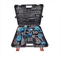 Meuleuse d'angle multifonctionnelle sans balais à batterie lithium-ion, perceuse électrique et machine de découpe 5-en-1