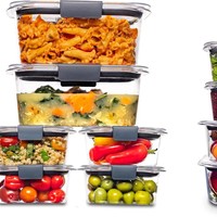 Contenants de stockage alimentaire en plastique rectangulaires hermétiques avec couvercles verrouillables, ensemble de préparation de repas modulaire sans BPA pour la cuisine et le garde-manger