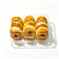Emballages personnalisés jetables, recyclables, transparents, en plastique PET, pour biscuits, gâteaux, pain, salades, tiramisu, boîtes en plastique pour aliments