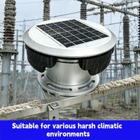 Détecteur en ligne de fuites de courant et de pollution de surface pour isolateurs de tours de transmission haute tension OEM/ODM, moniteur sans fil à énergie solaire IP65