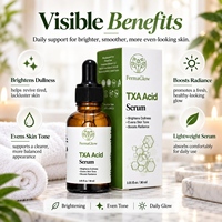 Sérum éclaircissant à l'acide tranexamique fermenté TXA, correcteur de taches brunes, éclaircissant, hyperpigmentation, unifie le teint, sérum pour le visage