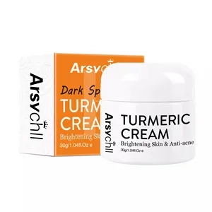 Private Label Natural Turmeric Acne Treatment Dark Spot Removing Facial Skin Whitening Turmeric Tumeric Cream Face Cream