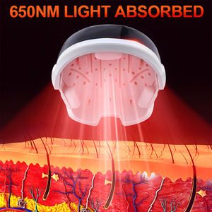 충전식 레이저 모발 성장 헬멧 모자 650 ± 10nm 레드 라이트 테라피와 얇은 모발 성장 치료 - Product Image 5
