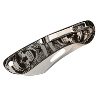 Couteau de poche tactique EDC pliable MecArmy EK3R en acier inoxydable, lame de précision mini, argent, acier Sandvik 12C27, antidérapant