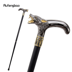 Bastón con Empuñadura de Cabeza de Leopardo, Bastón de Acero al Carbono, Ayuda para Caminar, Bastón de Caballero - Product Image 5