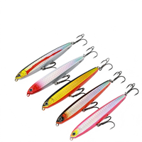 Leurre vibrant coulant CHEERY Long Cast en acier inoxydable, type crayon, pour la pêche au bar en eau douce et en eau de mer