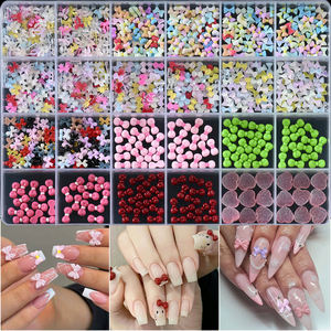 24 Grilles/Boîte 3D Macarons Coloré <span class=keywords><strong>Mini</strong></span> Arc Nail Charms 0.4X0.6mm Résine Mignon Bowknot Nail Art DIY Kawaii Bowknot Nail Supplies - Product Image 6