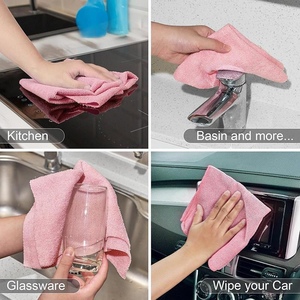 Paños de Limpieza Reutilizables de Microfibra de Secado Rápido, Color Sólido, Rollos de Paño de Cocina, Reemplazo de Papel para Lavar Platos, 1 Rollo 20 Unidades - Product Image 2