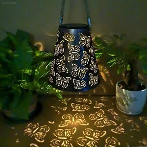 Outdoor Waterproof Solar Iron Moroccan LED <b>Garden</b> Lamp DC Power IP44 Remote Control Decorative <b>Lighting</b> for Backyard Courtyard - Product Image 5