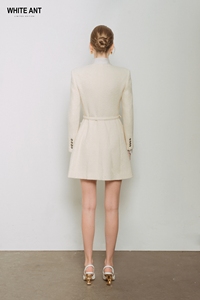 EVA ALINE TWEED VESTIDO Alta Calidad Transpirable Moda Visco Seda Embalaje Personalizado Hecho en Vietnam Fabricante - Product Image 3