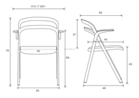 Chaise pliante en plastique PP moderne et colorée, pour fête, pour l'extérieur et l'intérieur, avec accoudoir, bon marché, Offre Spéciale