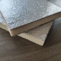 Feuille d'aluminium rectangulaire laminée double face |   Utilisation en milieu hospitalier et scolaire, bonne adhérence pour les panneaux composites d'isolation