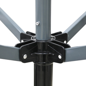 Étendoir à <span class=keywords><strong>linge</strong></span> rotatif rétractable en acier à bras robuste de <span class=keywords><strong>40m</strong></span> avec cintres debout pour balcon extérieur - Product Image 4