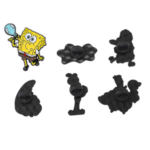 Broche de metal esmaltado de aleación con diseño creativo de Bob Esponja, Pie Star, Octopus Brother, de dibujos animados - Product Image 3