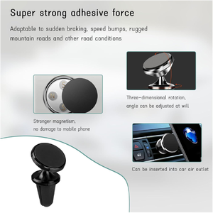 Factory Good Quality Promotion Hot Selling Smartphone Car Holder air Vent Magnetic Car Mount Mobile Phone Holder Car - Product Image 4