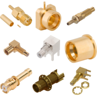132102-10 RF Connectors / Coaxial Connectors SMA PLUG 141-W/ LARGE CONT