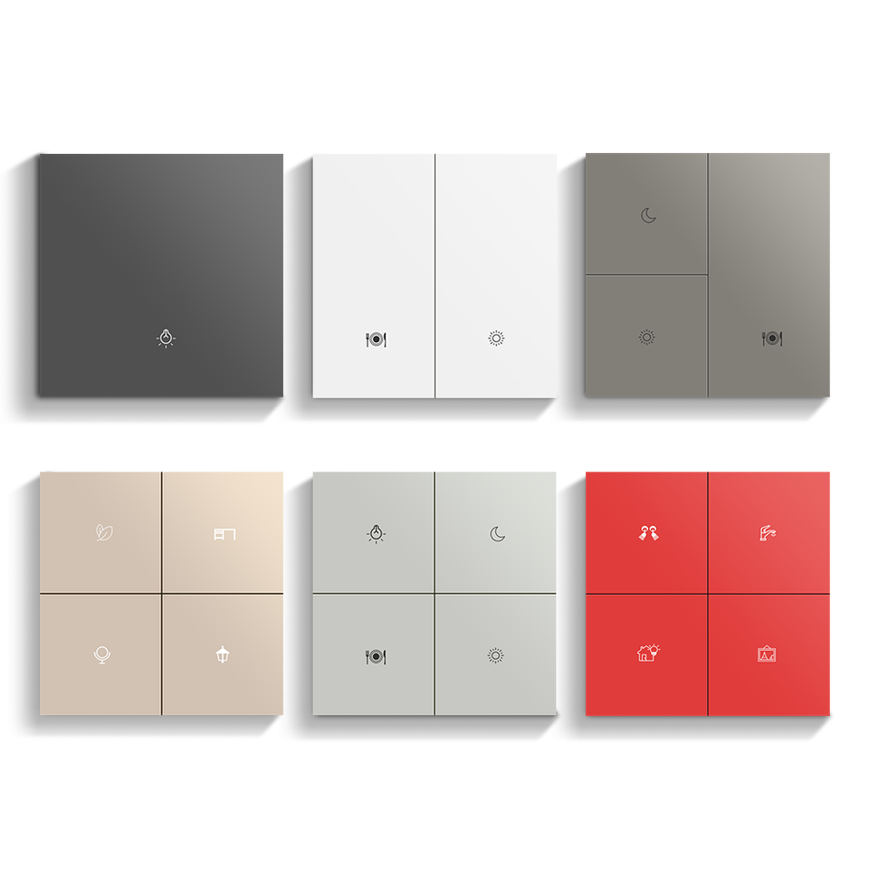DUOMEI Smart Switch Tuya Smart Home Wireless Zigbee 1/2/3/4/6/8 Gang ...