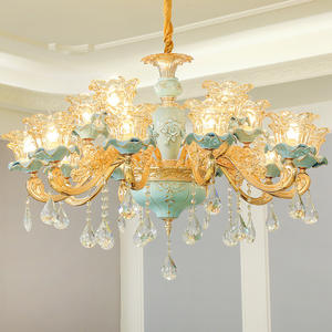 现代北欧金色吊灯帝国风格酒店吊灯交流电 LED 360 度光束角度室内/餐厅使用 3 年保修 - Product Image 1