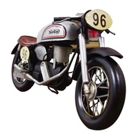 Art de moto en fer, modèle européen pour l'ameublement de la maison Vintage, vente en gros, 9 pièces
