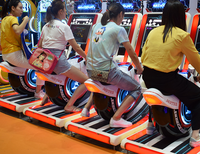 Superfun SF-031 Machine de jeu d'arcade de course pour enfants à monnayeur, pour intérieur, avec support anglais et fonction de jeu en réseau