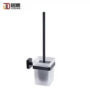 High Quality Bathroom Home Wall Mounted Matt Black Toilet Brush Holder