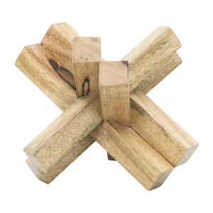 Scultura Decorativa in Legno per Casa, Ufficio, Soggiorno, Accento per Scaffale, Pezzo d'Arte Moderna - Product Image 2