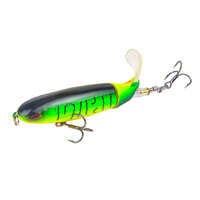 Leurre de pêche imprimé en plastique rigide, imitation de poisson, pour eau salée et eau douce, pêche à la carpe en lac, rivière, ruisseau, surface, trolling, avec hélice