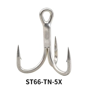 Hameçon triple en nickel noir et étain blanc de bonne qualité pour leurres de pêche en rivière, lac et ruisseau, appâts pour eaux moyennes - Product Image 6
